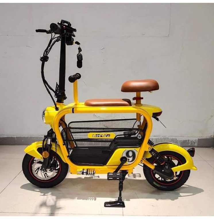 Xe đạp điện mini colour pop 7 màu 3 yên Nijia  XE ĐIỆN XANH SÀI GÒN